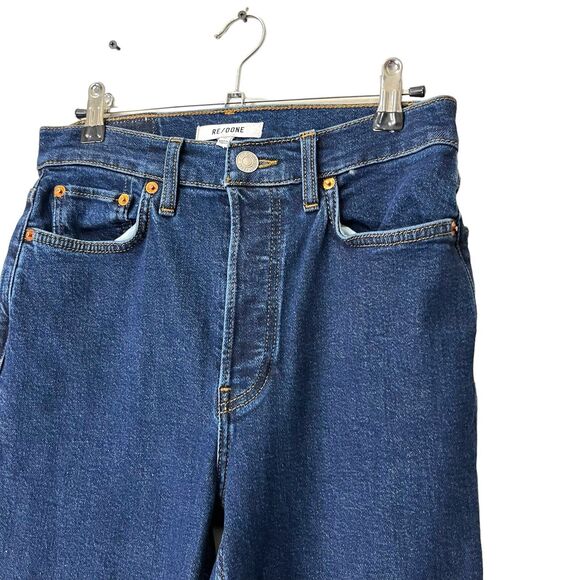 Re/Done 90s High Rise Ankle Crop Comfort Low Stretch Denim Jeans Women’s 27 - Picture 4 of 14